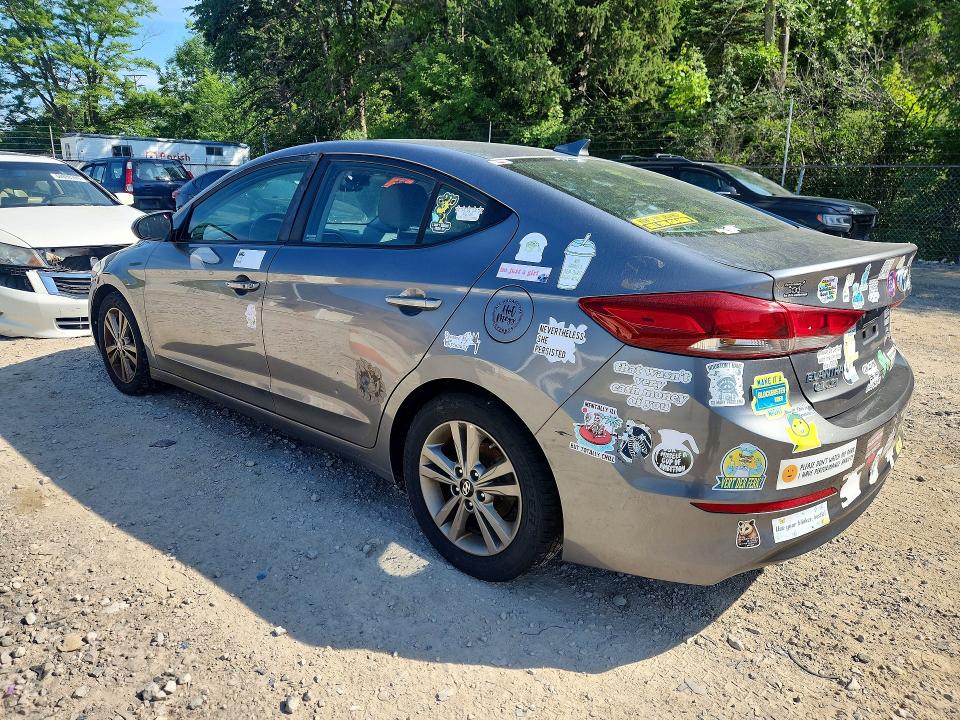 2018 Hyundai Elantra VIN 5NPD84LF9JH256384 COPART salvage auction — MECHANICAL, Oh - Certificate Of Title, sold $825 on 2026-07-23 (photo 2)