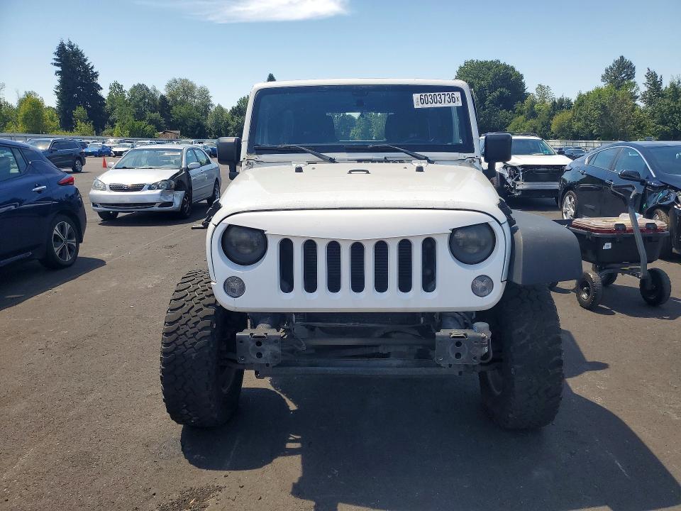2015 Jeep Wrangler unlimited VIN 1C4BJWDG6FL684916 COPART salvage auction — FRONT END, OR - CERTIFICATE OF TITLE, sold $3,000 on 2026-07-08 (photo 5)