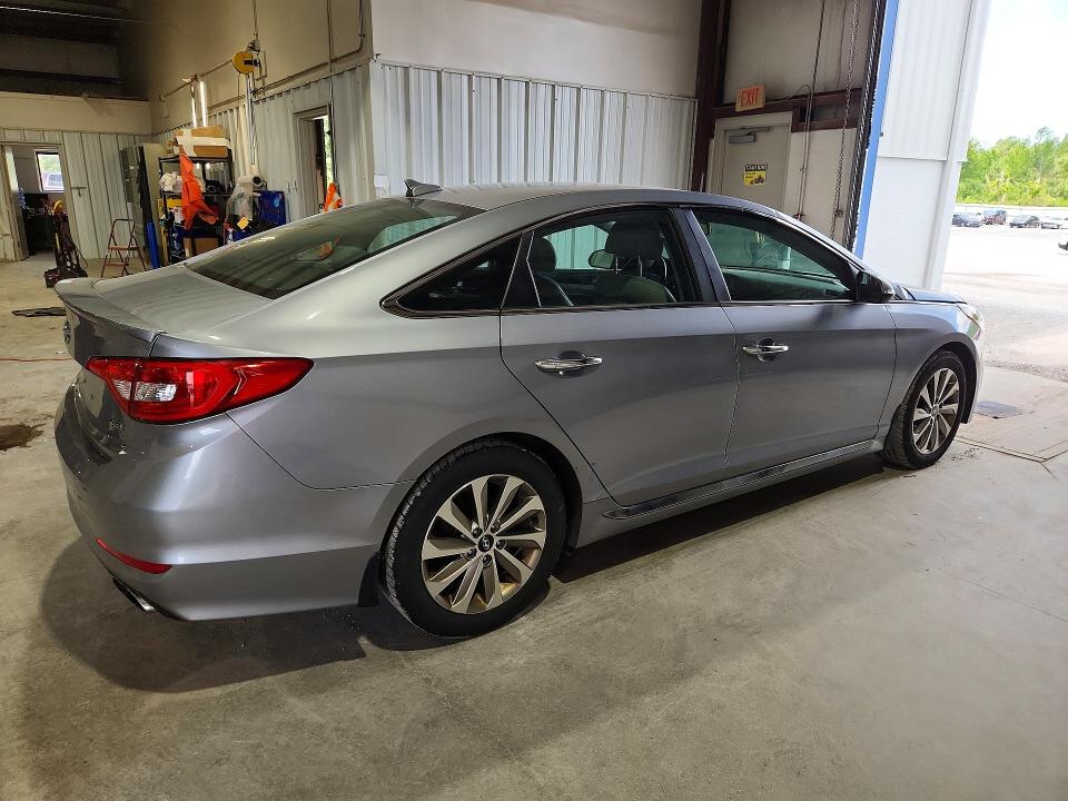 2015 Hyundai Sonata VIN 5NPE34AF6FH214915 COPART salvage auction — FRONT END, Ny - Mv-907A Salvage Certificate, sold $1,600 on 2026-07-21 (photo 3)