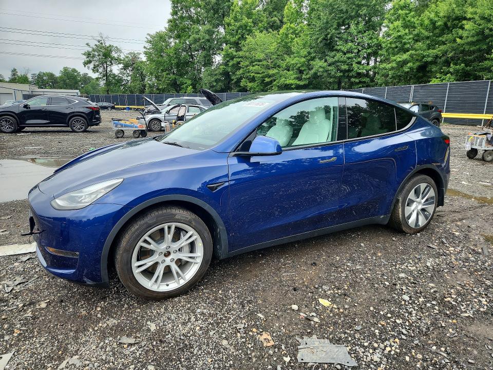 2021 Tesla Model y VIN 5YJYGDEE3MF303680 COPART salvage auction — FRONT END, MD - CERT OF SALVAGE > 75% DAMAGE, sold $225 on 2026-07-21 (photo 1)