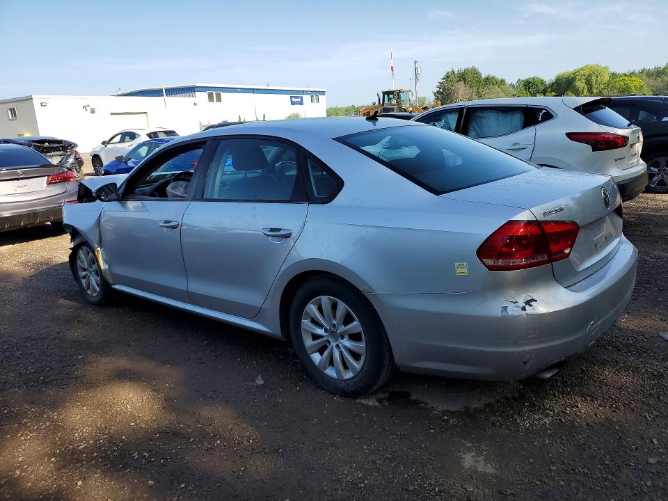 2012 Volkswagen Passat VIN 1VWAH7A32CC009877 COPART salvage auction — FRONT END, On - Permit Salvage, sold $200 on 2026-07-09 (photo 2)