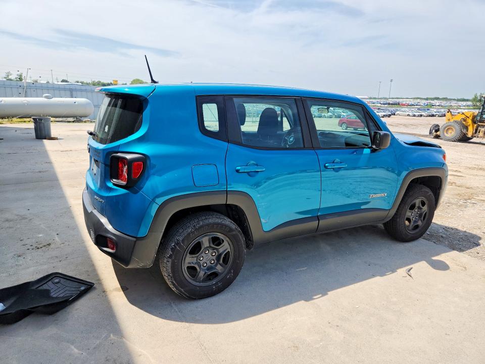2020 Jeep Renegade VIN ZACNJBAB4LPL30508 COPART salvage auction — FRONT END, Ne - Cert Of Title-Salvage, sold $225 on 2026-08-18 (photo 3)