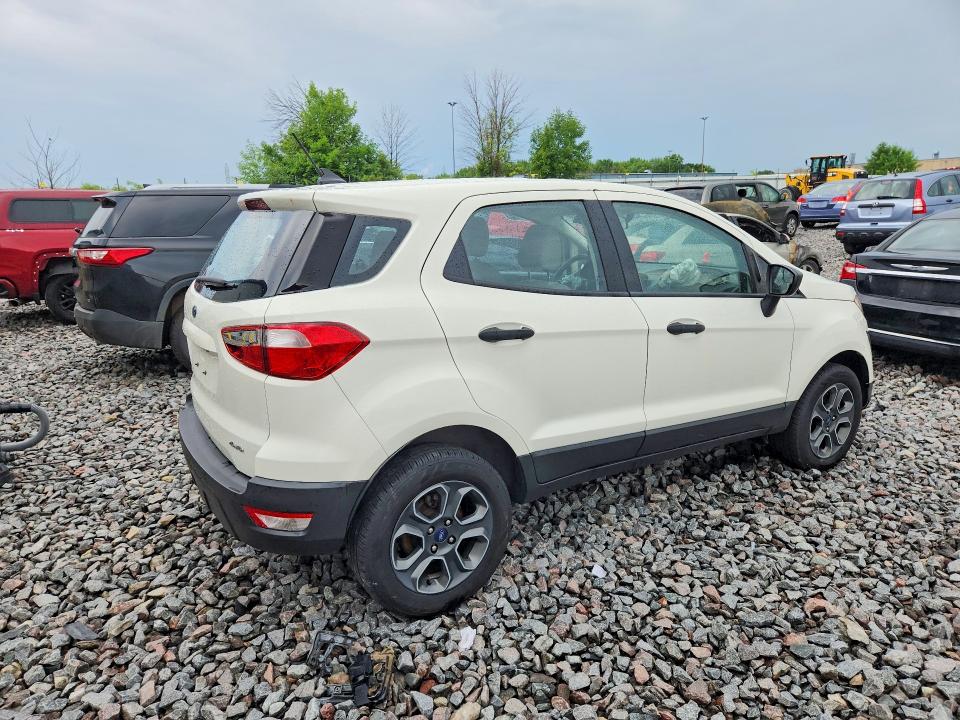2020 Ford Ecosport VIN MAJ6S3FL5LC317725 COPART salvage auction — FRONT END, Wi - Junked Vehicle Bill Of Sale, sold $425 on 2026-07-27 (photo 3)