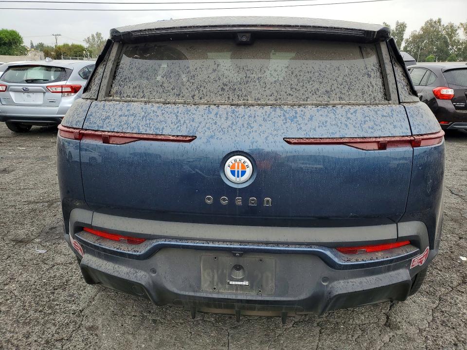 2023 Fisker Ocean VIN VCF1UBU27PG006914 COPART salvage auction — MINOR DENT/SCRATCHES, IN - DIS/DLR/EXP ONLY CLEAN TITLE (P), sold $7,500 on 2026-07-27 (photo 6)