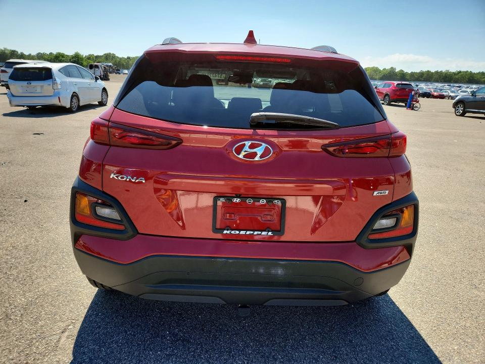 2019 Hyundai Kona VIN KM8K6CAA7KU391333 COPART salvage auction — WATER/FLOOD, Ny - Mv907A-Flood Salvage, sold $6,100 on 2026-07-13 (photo 6)