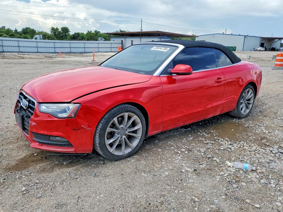 2013 Audi A5 VIN WAUTFAFH7DN007550 COPART salvage auction — FRONT END, Tx - Salvage Vehicle Title, sold $200 on 2026-07-30 (photo 1)