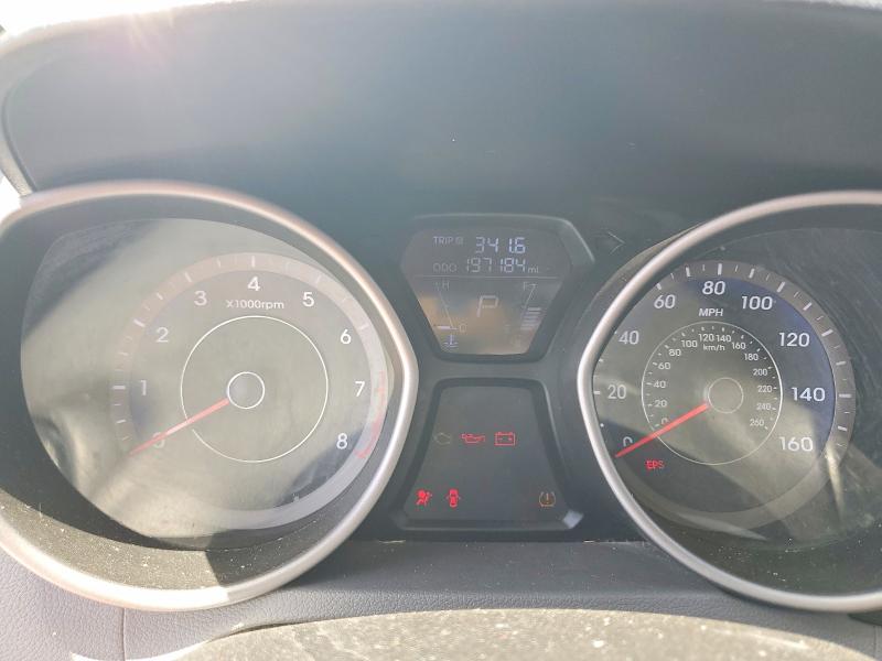 2013 Hyundai Elantra VIN KMHDH4AEXDU781292 COPART salvage auction — FRONT END, TX - CERTIFICATE OF TITLE, sold $450 on 2026-07-29 (photo 9)