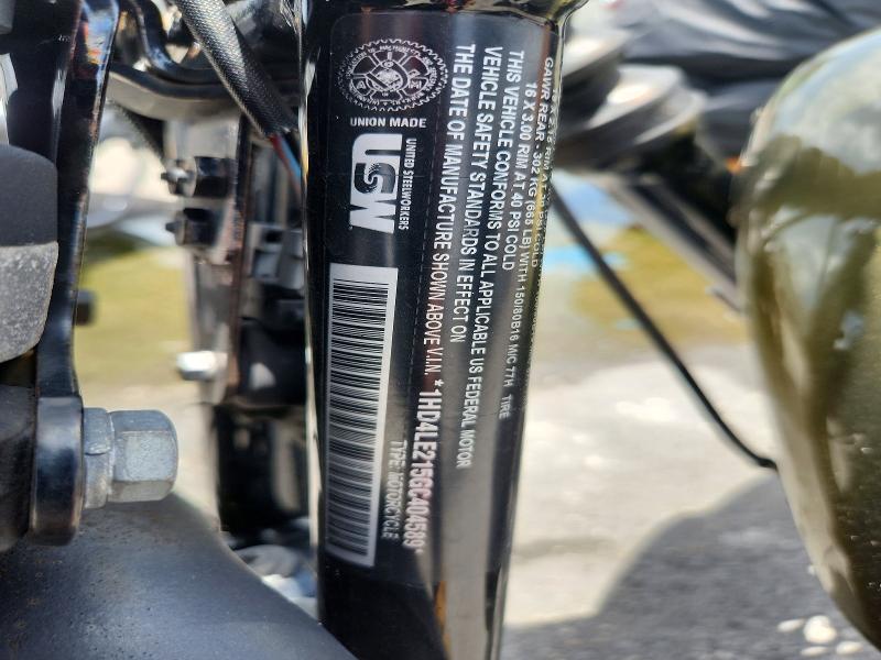 2016 Harley-davidson Iron VIN 1HD4LE215GC404589 COPART salvage auction — MINOR DENT/SCRATCHES, Fl - Cert Of Title Slvg Rebuildable, sold $1,500 on 2026-07-30 (photo 9)