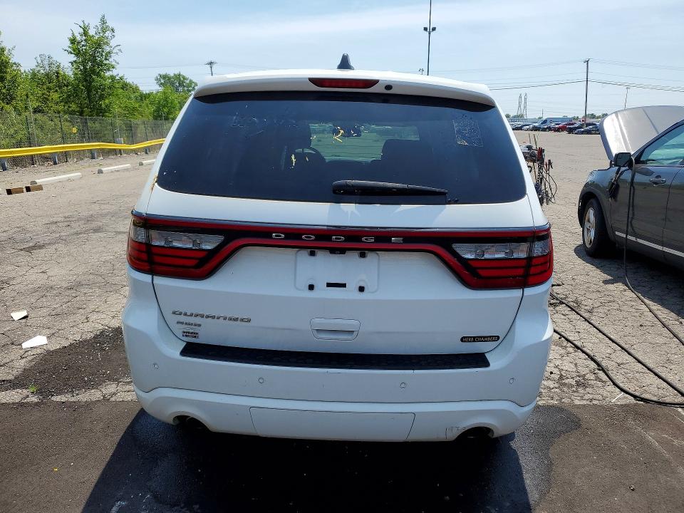 2014 Dodge Durango VIN 1C4RDJAGXEC484052 COPART salvage auction — FRONT END, Mi - Certificate Of Title, sold $875 on 2026-07-28 (photo 6)
