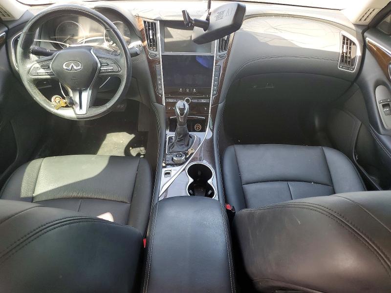 2018 Infiniti Q50 VIN JN1EV7AP2JM350805 COPART salvage auction — FRONT END, TX - SALVAGE VEHICLE TITLE, sold $800 on 2026-09-07 (photo 8)