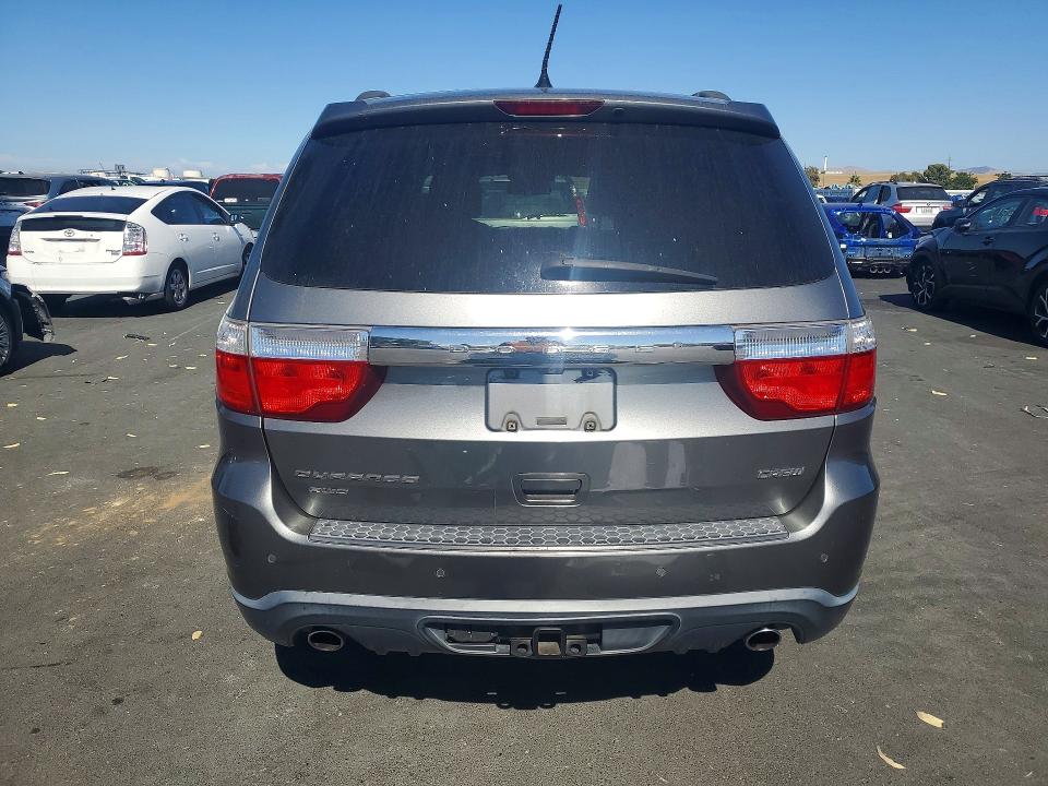 2012 Dodge Durango VIN 1C4SDJDT4CC145035 COPART salvage auction — SIDE, Ca - Salvage Certificate, sold $175 on 2026-07-22 (photo 6)