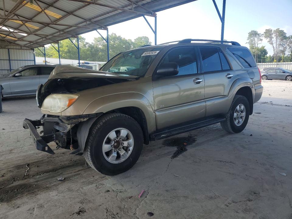 2007 Toyota 4runner VIN JTEZU14R078066601 COPART salvage auction — ROLLOVER, GA - CERT OF TITLE-SALVAGE (P), sold $1,650 on 2026-07-23 (photo 1)