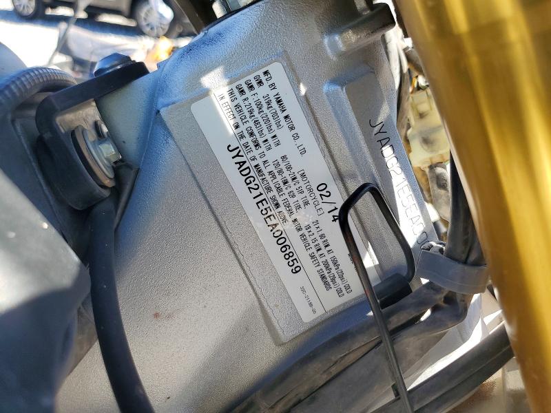 2014 Yamaha VIN JYADG21E5EA006859 COPART salvage auction — FRONT END, NV - SALVAGE TITLE, sold $1,100 on 2026-07-30 (photo 8)