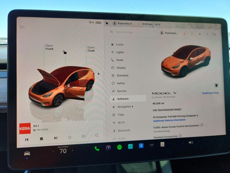 2024 Tesla Model y VIN 7SAYGDED2RF155667 COPART salvage auction — REAR END, Salvage Title, sold $13,500 on 2026-07-13 (photo 9)