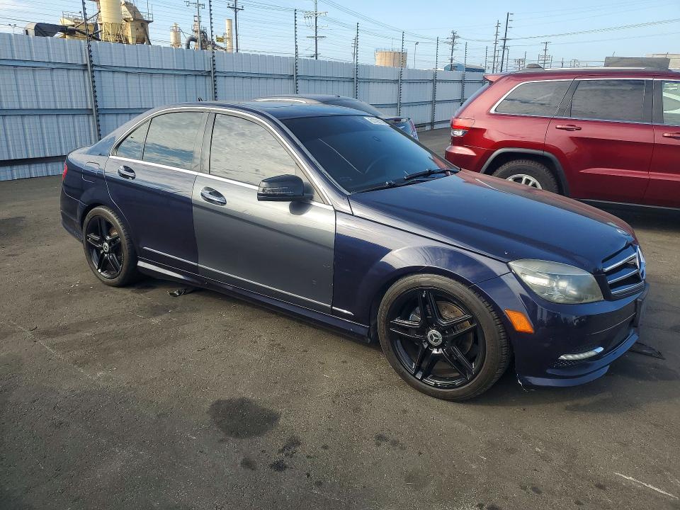 2011 Mercedes-benz C class VIN WDDGF5EB4BA445459 COPART salvage auction — FRONT END, CA - SALVAGE CERTIFICATE, sold $575 on 2026-07-29 (photo 4)