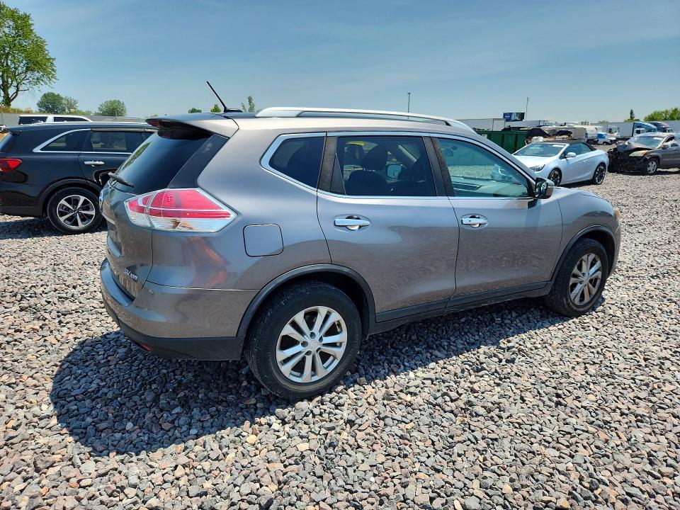 2016 Nissan Rogue VIN KNMAT2MV5GP677916 COPART salvage auction — SIDE, In - Certificate Of Title, sold $425 on 2026-07-28 (photo 3)