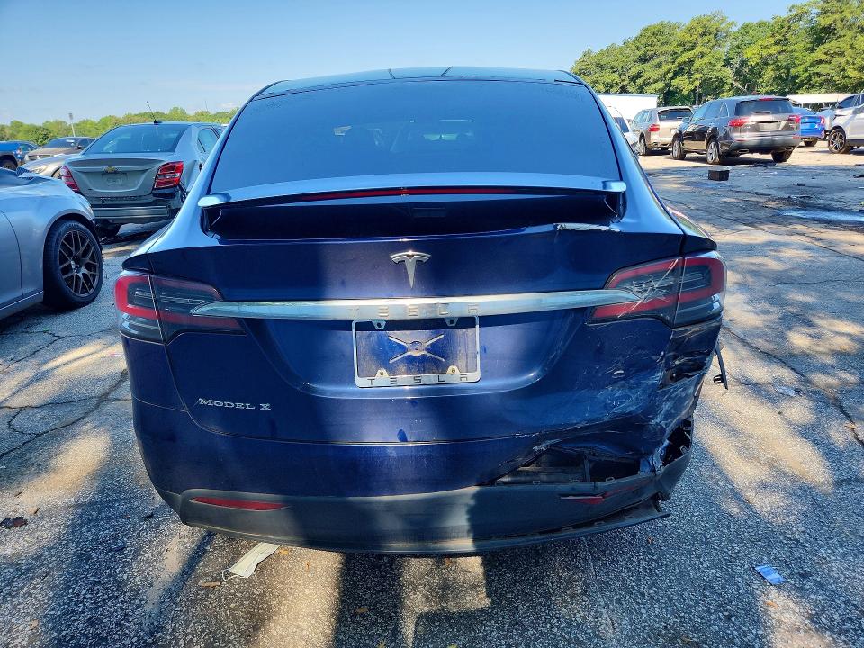 2017 Tesla Model x VIN 5YJXCBE2XHF077371 COPART salvage auction — REAR END, GA - CERT OF TITLE-SALVAGE (P), sold $7,900 on 2026-08-21 (photo 6)
