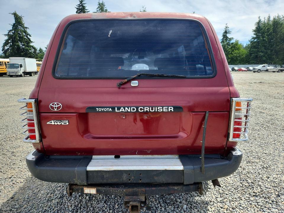1992 Toyota Land cruiser VIN JT3FJ80W7N0046740 COPART salvage auction — MINOR DENT/SCRATCHES, WA - VEHICLE CERT OF OWNERSHIP-TITL, sold $1,800 on 2026-07-31 (photo 6)