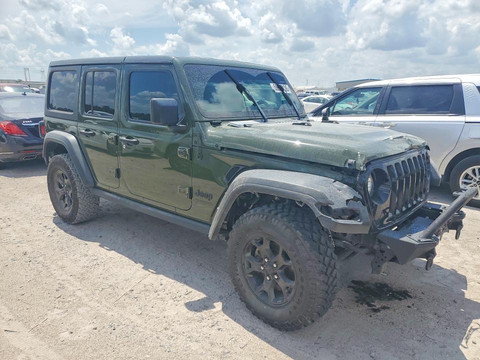 2020 Jeep Wrangler / VIN 1C4HJXDG2LW290744 COPART salvage auction — FRONT END, TX - SALVAGE VEHICLE TITLE, sold $7,500 on 2026-07-28 (photo 4)
