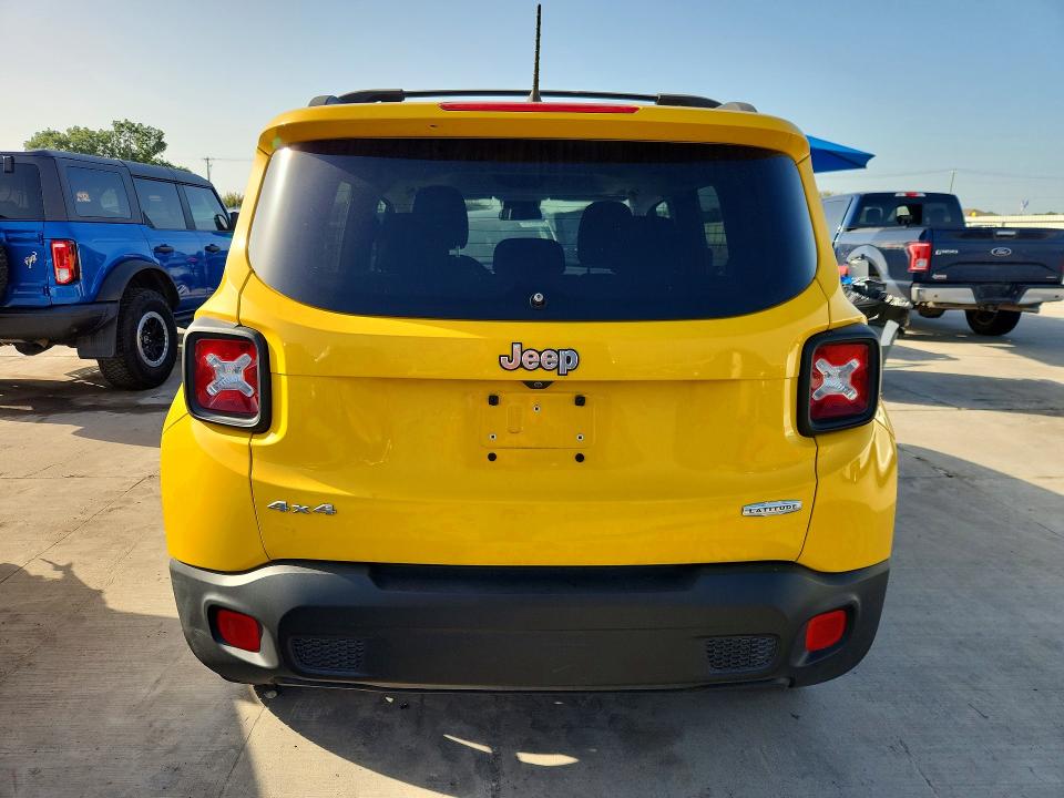 2015 Jeep Renegade VIN ZACCJBBT5FPC33128 COPART salvage auction — FRONT END, Tx - Salvage Vehicle Title, sold $1,450 on 2026-07-27 (photo 6)