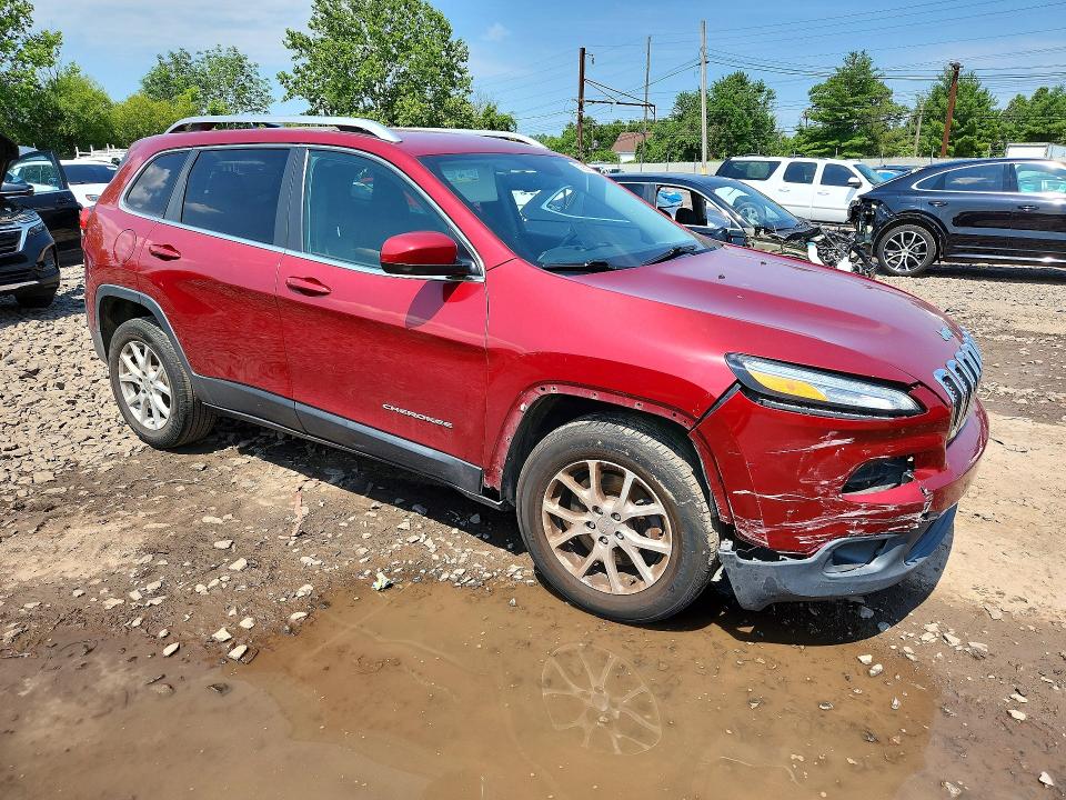 2014 Jeep Cherokee VIN 1C4PJLCS0EW117334 COPART salvage auction — FRONT END, Pa - Cert Of Salv-R=Reconstructed, sold $25 on 2026-07-20 (photo 4)