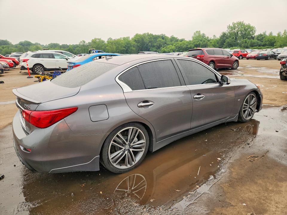 2015 Infiniti Q50 VIN JN1BV7AR7FM397386 COPART salvage auction — FRONT END, Ct - Cert Of Title-Salvage, sold $550 on 2026-07-24 (photo 3)