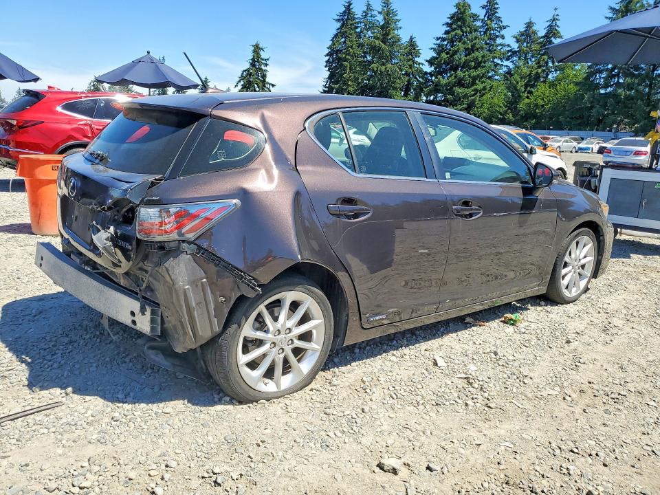 2012 Lexus Ct VIN JTHKD5BH3C2111484 COPART salvage auction — REAR END, Wa - Bill Of Sale, sold $1,750 on 2026-07-31 (photo 3)
