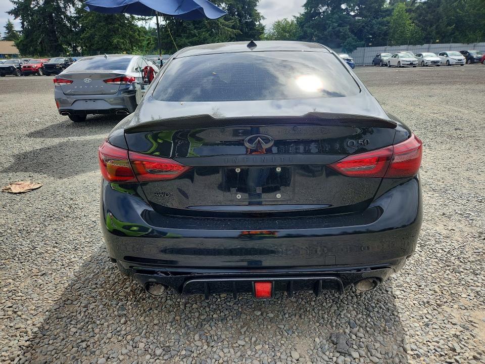 2018 Infiniti Q50 VIN JN1EV7AR0JM434865 COPART salvage auction — FRONT END, Wa - Bill Of Sale, sold $5,100 on 2026-07-10 (photo 6)