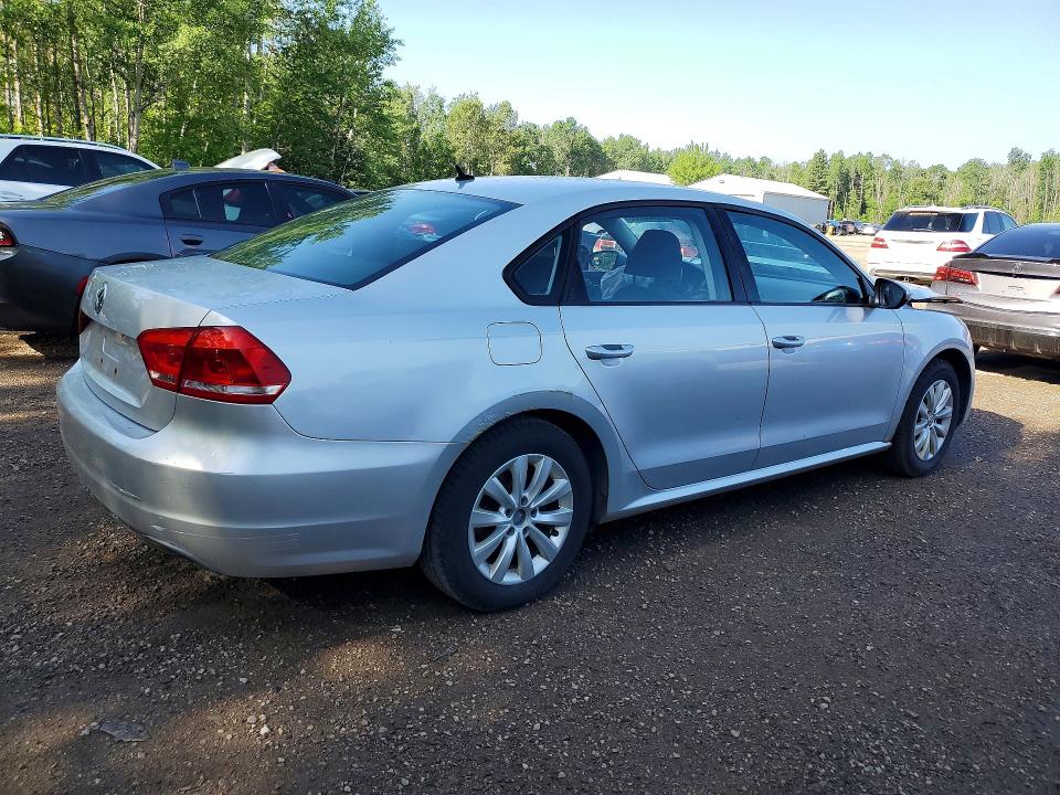 2012 Volkswagen Passat VIN 1VWAH7A32CC009877 COPART salvage auction — FRONT END, On - Permit Salvage, sold $200 on 2026-07-09 (photo 3)