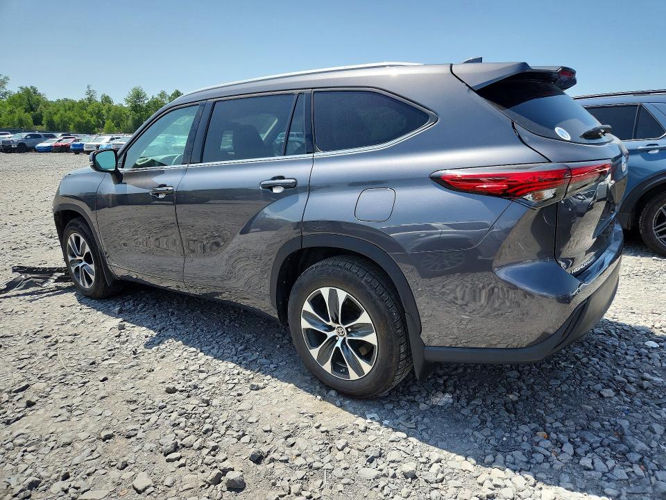 2022 Toyota Highlander VIN 5TDGBRCH5NS537756 COPART salvage auction — FRONT END, Pa - Certificate Of Salvage, sold $12,400 on 2026-07-15 (photo 2)
