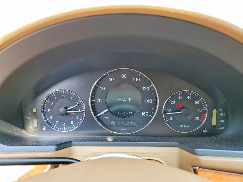 2007 Mercedes-benz E-class VIN WDBUF87X97X219511 COPART salvage auction — SIDE, MA - CERT OF TITLE-RECONSTRCTD COLL, sold $375 on 2026-07-24 (photo 9)