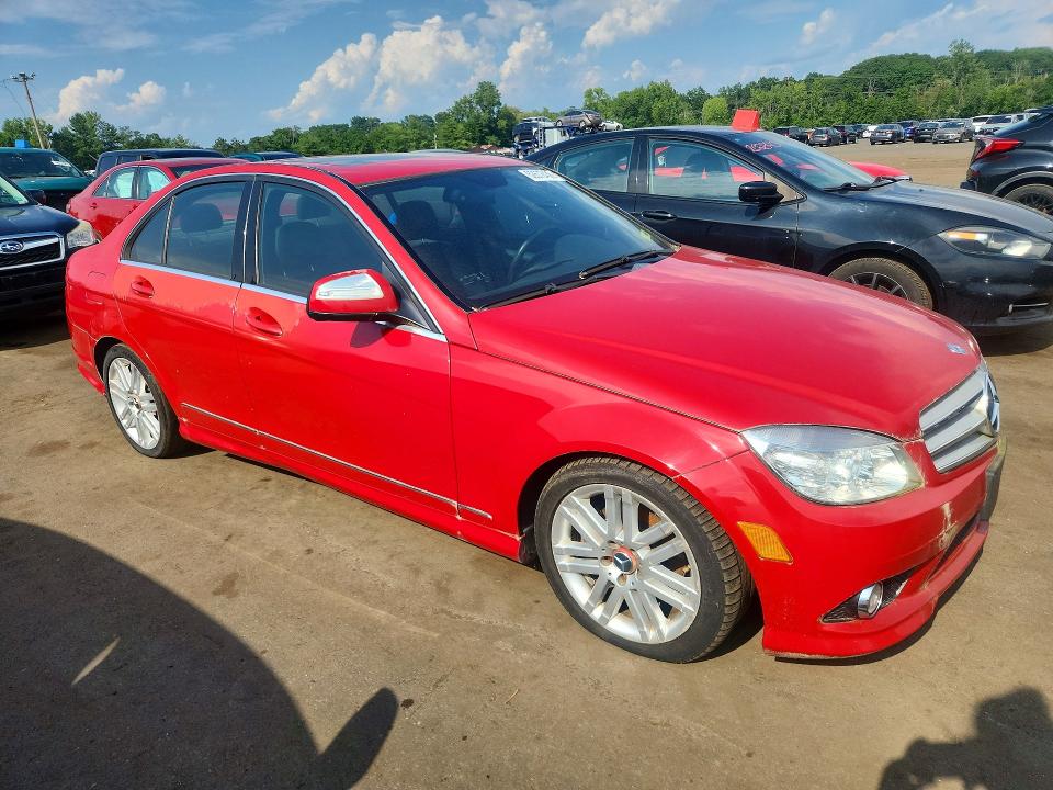 2009 Mercedes-benz C class VIN WDDGF81X89R076197 COPART salvage auction — MECHANICAL, Vt - Certificate Of Title, sold $625 on 2026-07-31 (photo 4)
