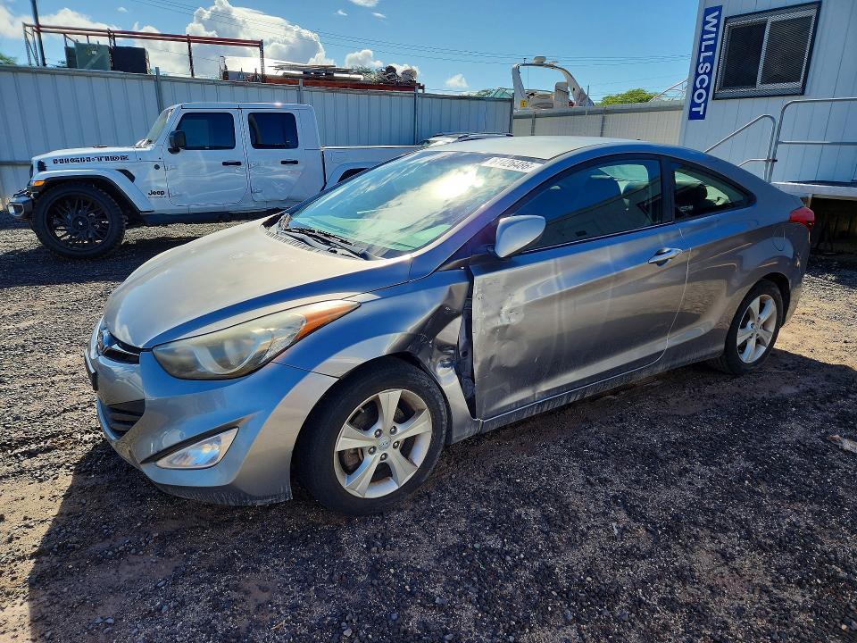 2013 Hyundai Elantra VIN KMHDH6AE6DU007469 COPART salvage auction — SIDE, Hi - Certificate Of Salvage, sold $250 on 2026-08-31 (photo 1)