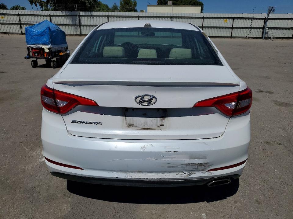 2015 Hyundai Sonata VIN 5NPE24AF7FH123266 COPART salvage auction — FRONT END, Ca - Salvage Certificate, sold $225 on 2026-07-31 (photo 6)
