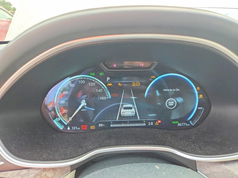 2023 Genesis G80 VIN KMTGE4S17PU007402 COPART salvage auction — FRONT END, Salvage Title, sold $11,500 on 2026-07-31 (photo 9)
