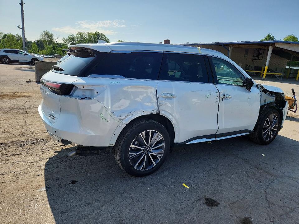 2026 Infiniti Qx60 VIN 5N1AL1FS8TC335094 COPART salvage auction — FRONT END, Ny - Mv-907A Salvage Certificate, sold $18,300 on 2026-08-18 (photo 3)