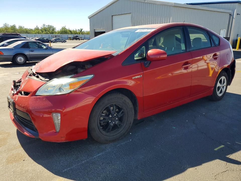 2012 Toyota Prius VIN JTDKN3DU1C5390218 COPART salvage auction — REAR END, Ca - Salvage Certificate, sold $90 on 2026-07-30 (photo 1)