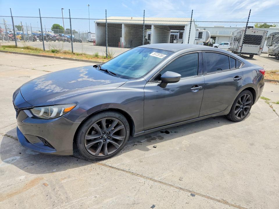 2016 Mazda 6 VIN JM1GJ1U58G1408001 COPART salvage auction — FRONT END, Ca - Dis/Dlr/Exp App For Dup Salvag, sold $1,350 on 2026-07-27 (photo 1)