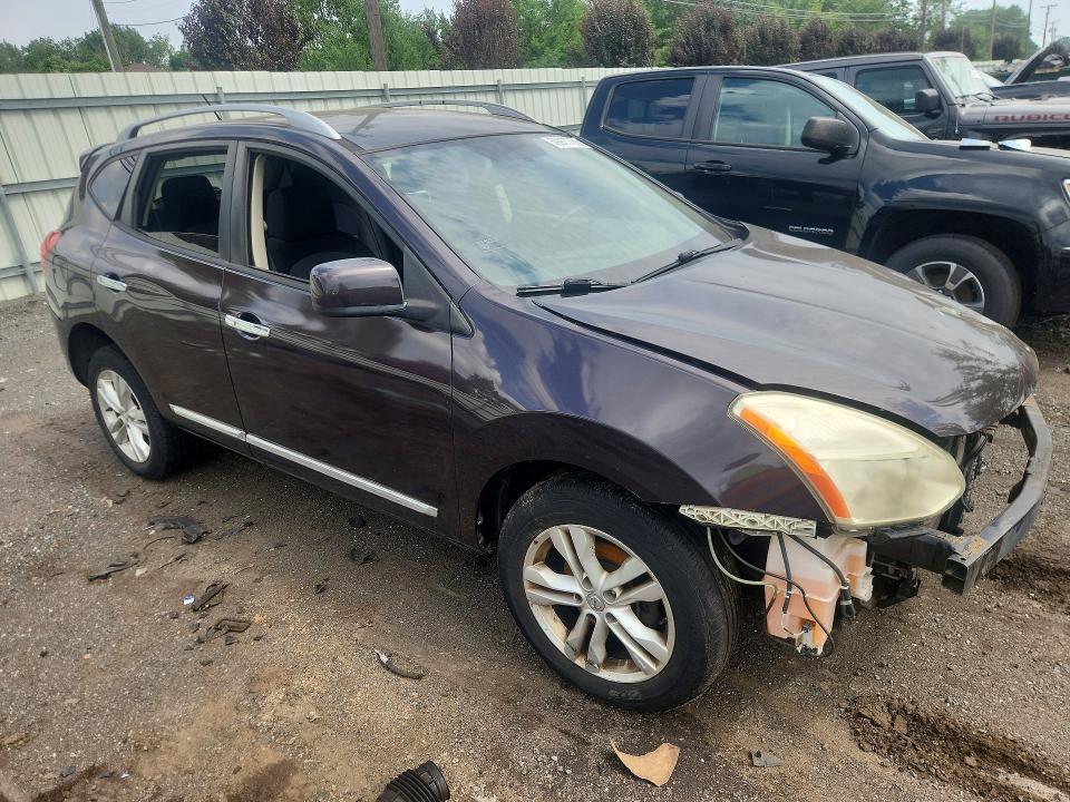 2012 Nissan Rogue VIN JN8AS5MV1CW381879 COPART salvage auction — FRONT END, Ct - Cert Of Title-Salvage, sold $675 on 2026-07-17 (photo 4)