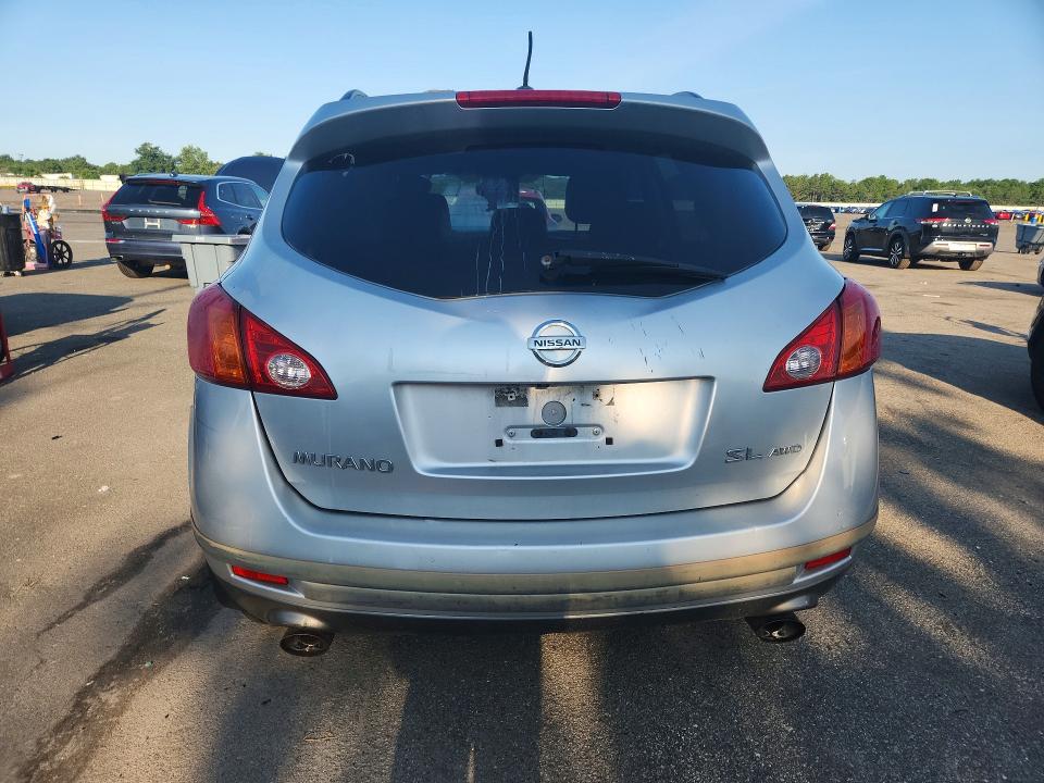 2009 Nissan Murano VIN JN8AZ18W99W140362 COPART salvage auction — FRONT END, NY - MV-907A SALVAGE CERTIFICATE, sold $80 on 2026-07-22 (photo 6)
