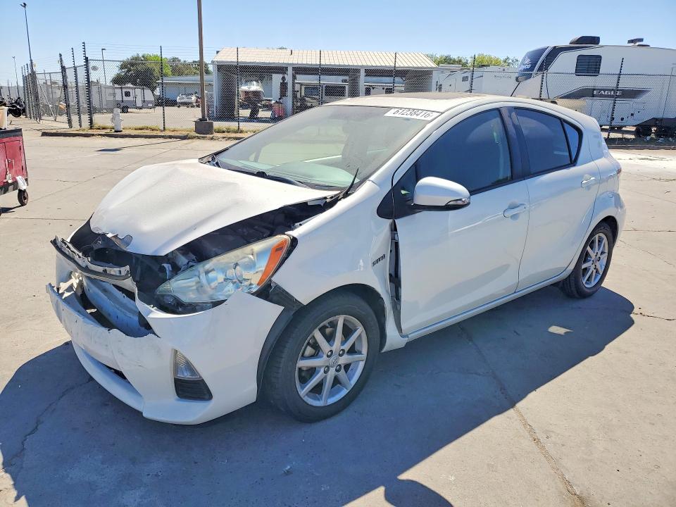 2013 Toyota Prius VIN JTDKDTB38D1052160 COPART salvage auction — FRONT END, Ca - Salvage Certificate, sold $15 on 2026-07-27 (photo 1)