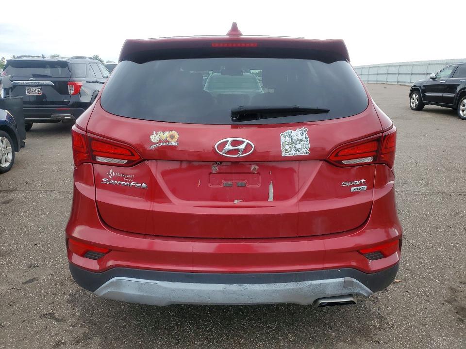 2017 Hyundai Santa fe VIN 5XYZTDLB8HG394954 COPART salvage auction — MINOR DENT/SCRATCHES, Wi - Certificate Of Title, sold $1,550 on 2026-07-14 (photo 6)