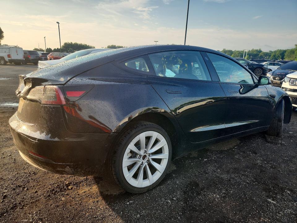 2022 Tesla Model 3 VIN 5YJ3E1EA3NF369272 COPART salvage auction — UNDERCARRIAGE, CT - CERT OF TITLE-SALVAGE, sold $2,950 on 2026-07-16 (photo 3)