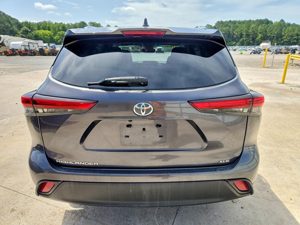 2020 Toyota Highlander VIN 5TDGZRAHXLS007410 COPART salvage auction — NORMAL WEAR, LA - CERTIFICATE OF TITLE, sold $3,300 on 2026-07-24 (photo 6)