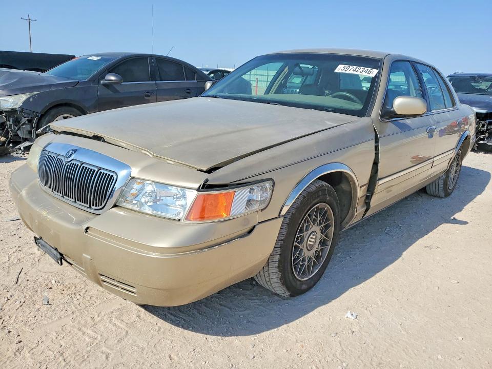 1999 Mercury Grand marquis VIN 2MEFM74W6XX617967 COPART salvage auction — FRONT END, TX - SALVAGE VEHICLE TITLE (P), sold $1,050 on 2026-07-22 (photo 1)