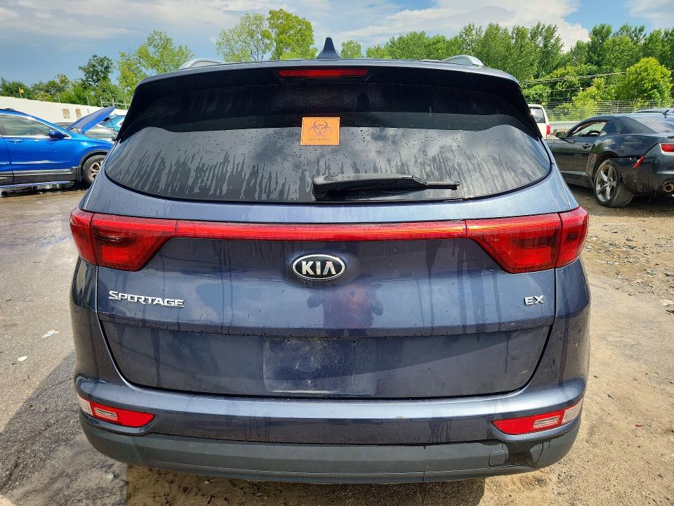 2018 Kia Sportage VIN KNDPN3AC2J7352631 COPART salvage auction — Burn Interior, KY - BILL OF SALE/PART ONLY/NO TITL, sold $550 on 2026-07-23 (photo 6)
