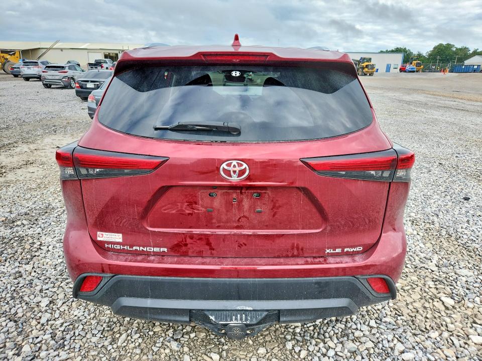2020 Toyota Highlander VIN 5TDGZRBH1LS047292 COPART salvage auction — SIDE, Tn - Salvage Certificate, sold $3,400 on 2026-07-28 (photo 6)