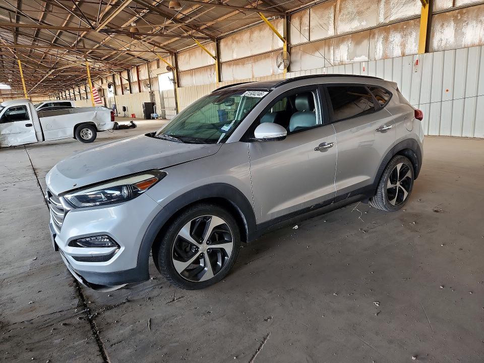 2016 Hyundai Tucson VIN KM8J33A2XGU091869 COPART salvage auction — MECHANICAL, Az - Certificate Of Title, sold $975 on 2026-07-27 (photo 1)