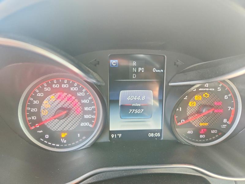 2017 Mercedes-benz C-klasse amg VIN WDDWJ8HB1HF510870 COPART salvage auction — FRONT END, Ct - Cert Of Title-Salvage, sold $9,600 on 2026-08-21 (photo 9)