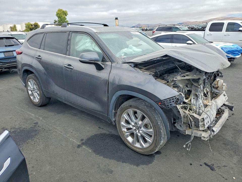 2020 Toyota VIN 5TDYZRAH7LS024296 COPART salvage auction — FRONT END, Ca - Salvage Certificate, sold $5,100 on 2026-07-15 (photo 4)